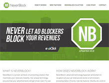 Tablet Screenshot of neverblock.com